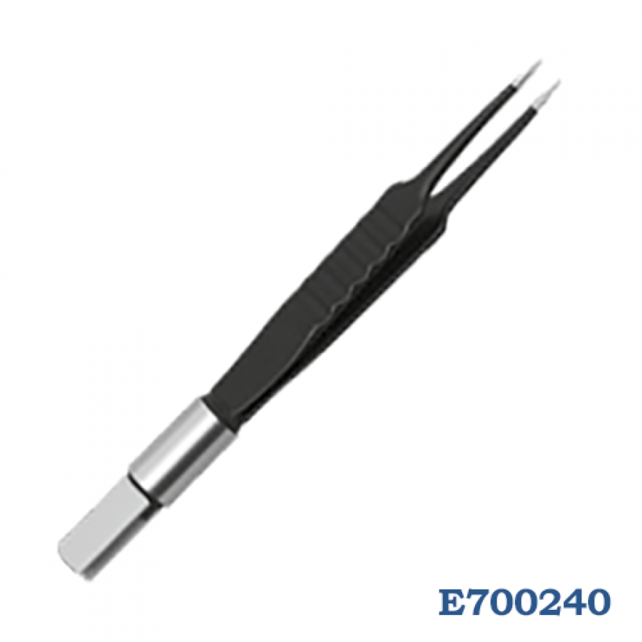 ПИНЦЕТ БИПОЛЯРНЫЙ ПРЯМОЙ ОСТРОКОНЕЧНЫЙ МНОГОРАЗОВЫЙ 10,5 СМ