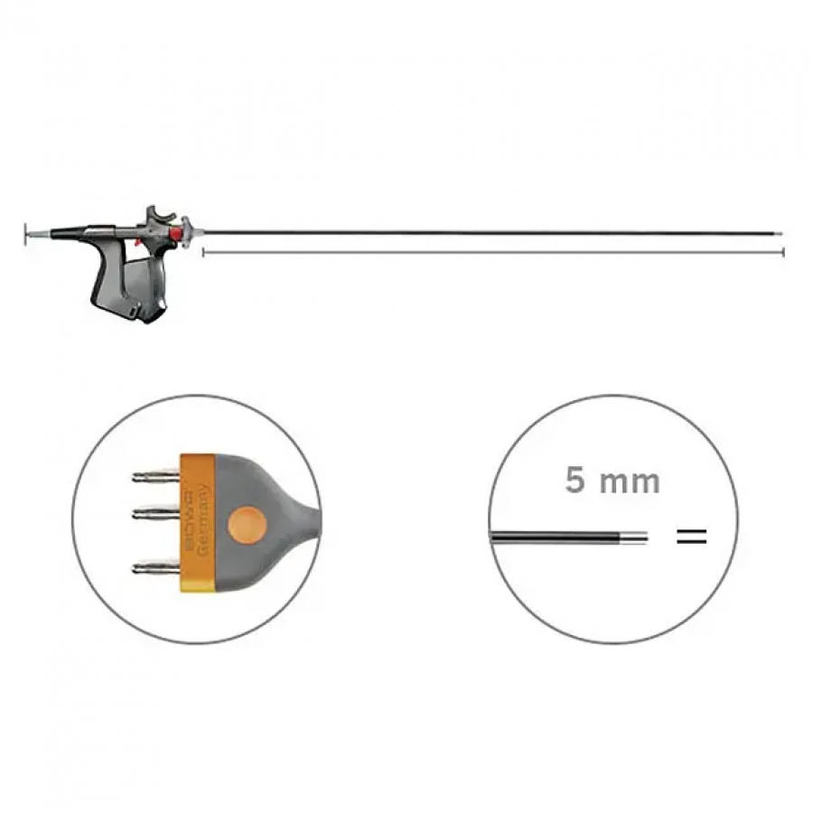 ИНСТРУМЕНТ ДЛЯ ЛИГИРОВАНИЯ СОСУДОВ LIGATOR ДИАМЕТР 5 ММ ДЛИНА 360 ММ (АВТОКЛАВИРУЕМЫЙ)