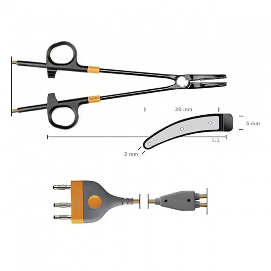 ЛИГИРУЮЩИЙ ИНСТРУМЕНТ ДЛЯ ОТКРЫТОЙ ХИРУРГИИ TISSUESEAL 23 СМ (АВТОКЛАВИРУЕМЫЙ)