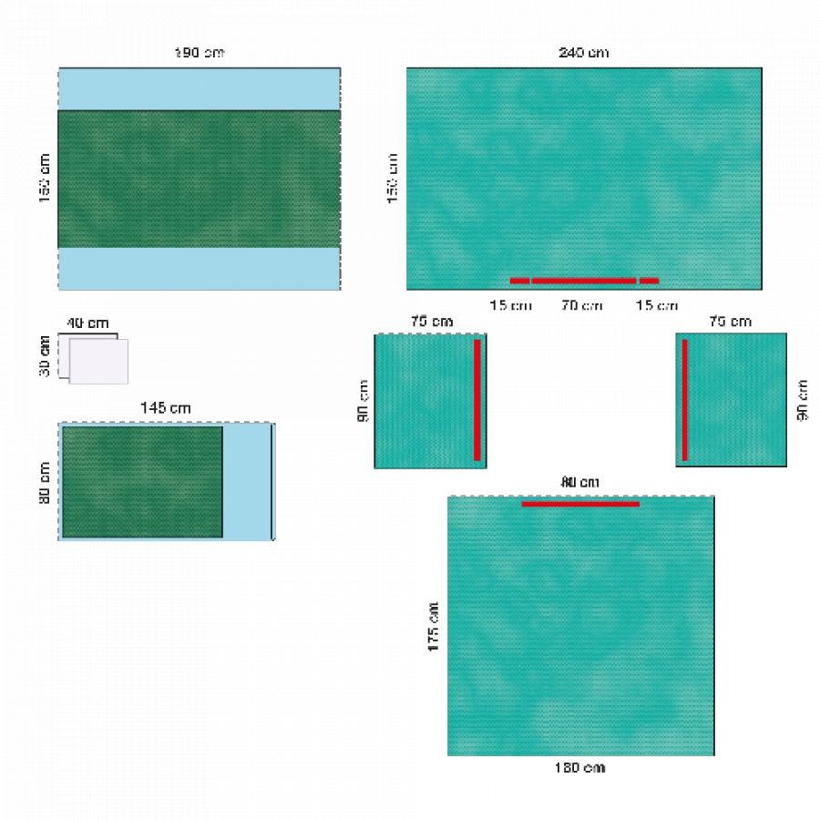 КОМПЛЕКТ ОПЕРАЦИОННОГО БЕЛЬЯ - БАЗОВЫЙ