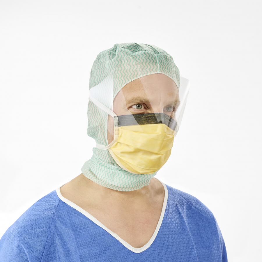 МАСКА ХИРУРГИЧЕСКАЯ С ЗАЩИТНЫМ ЭКРАНОМ SENTINEX SAFETY SHIELD