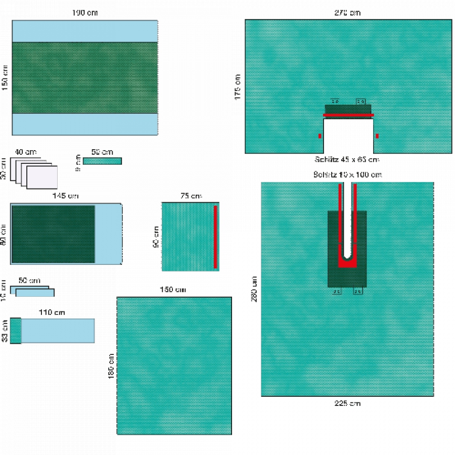 КОМПЛЕКТ ОПЕРАЦИОННОГО БЕЛЬЯ ДЛЯ ПРОТЕЗИРОВАНИЯ ТАЗОБЕДРЕННОГО СУСТАВА 2