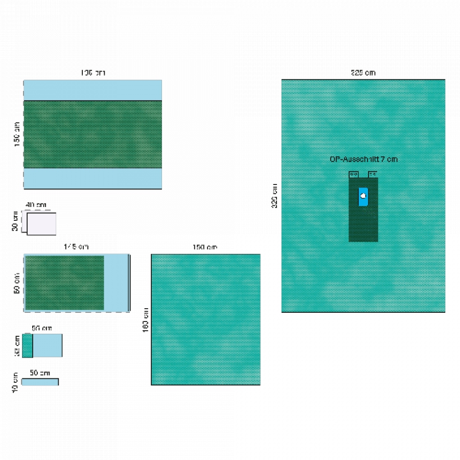 КОМПЛЕКТ ОПЕРАЦИОННОГО БЕЛЬЯ ДЛЯ ОПЕРАЦИИ НА КОНЕЧНОСТИ 2