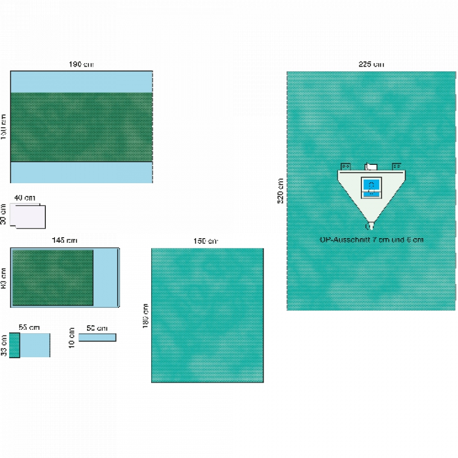 КОМПЛЕКТ ОПЕРАЦИОННОГО БЕЛЬЯ ДЛЯ АРТРОСКОПИИ С ВСТРОЕННЫМ МЕШКОМ